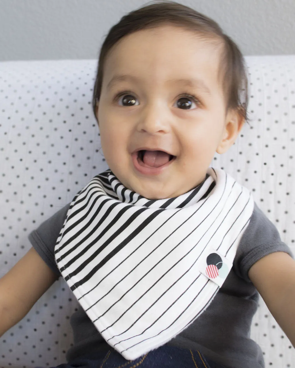 MODERN STRIPE  | Premium  Baby Bandana Bib