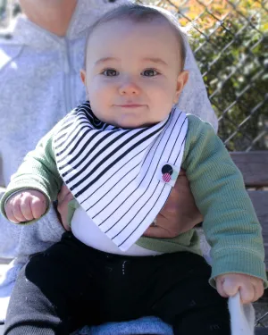 MODERN STRIPE  | Premium  Baby Bandana Bib