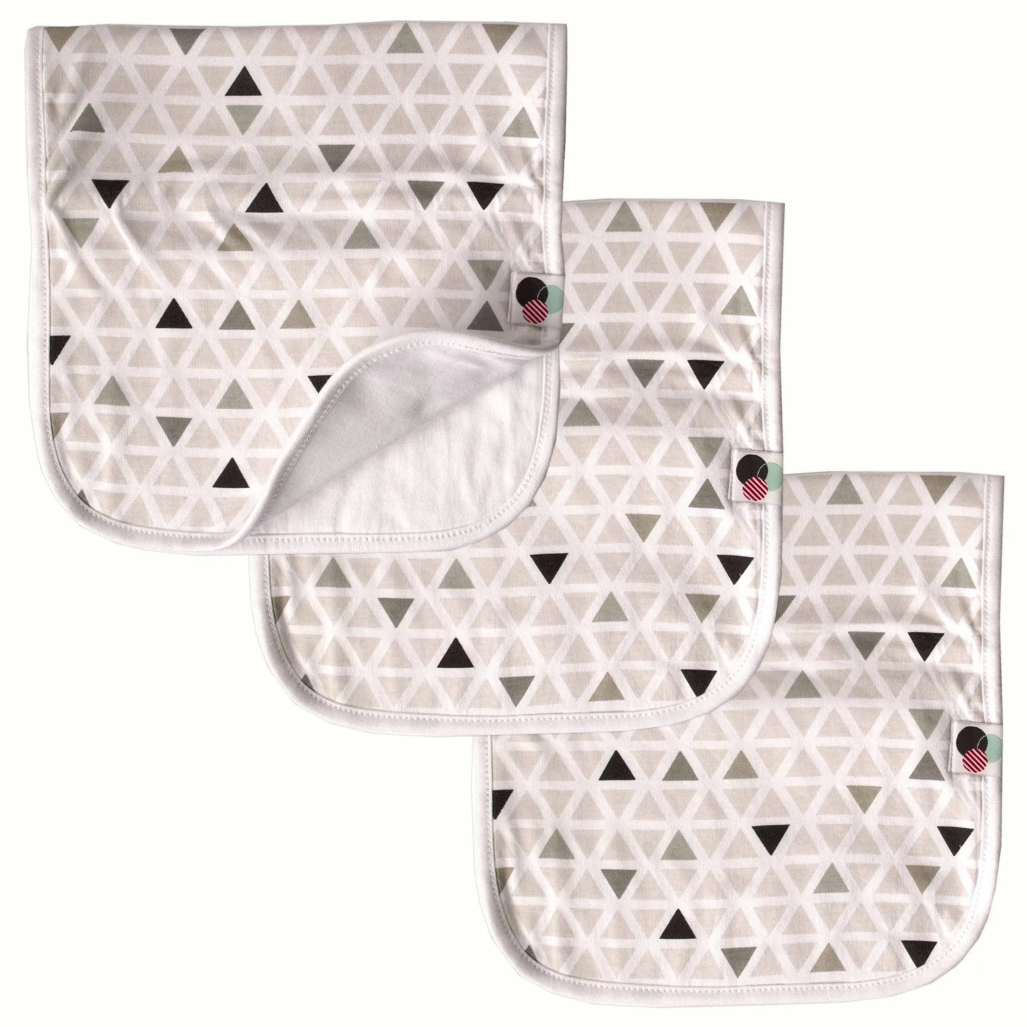 MODERN TRIANGLES | Burp Cloths