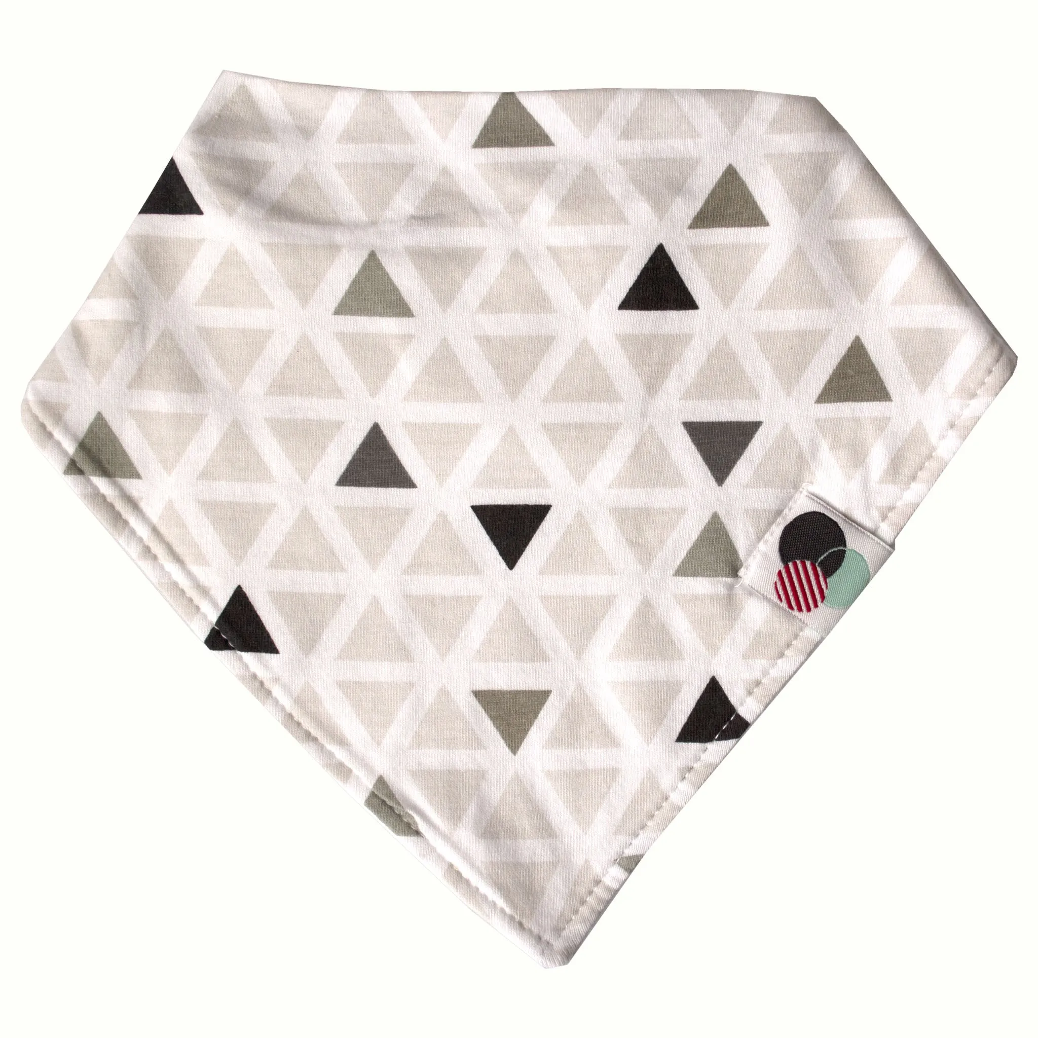 MODERN TRIANGLES  | Premium  Baby Bandana Bib