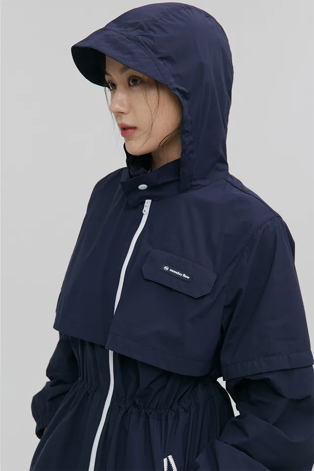 Monday Flow Women's New Munple Lane Trench - Navy