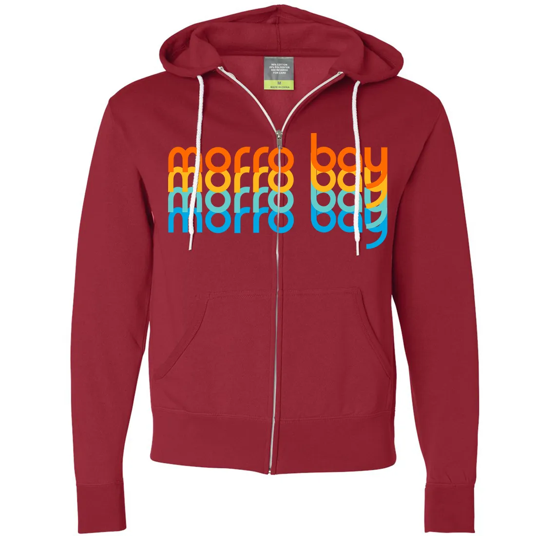 Morro Bay Stacked Zip-Up Hoodie