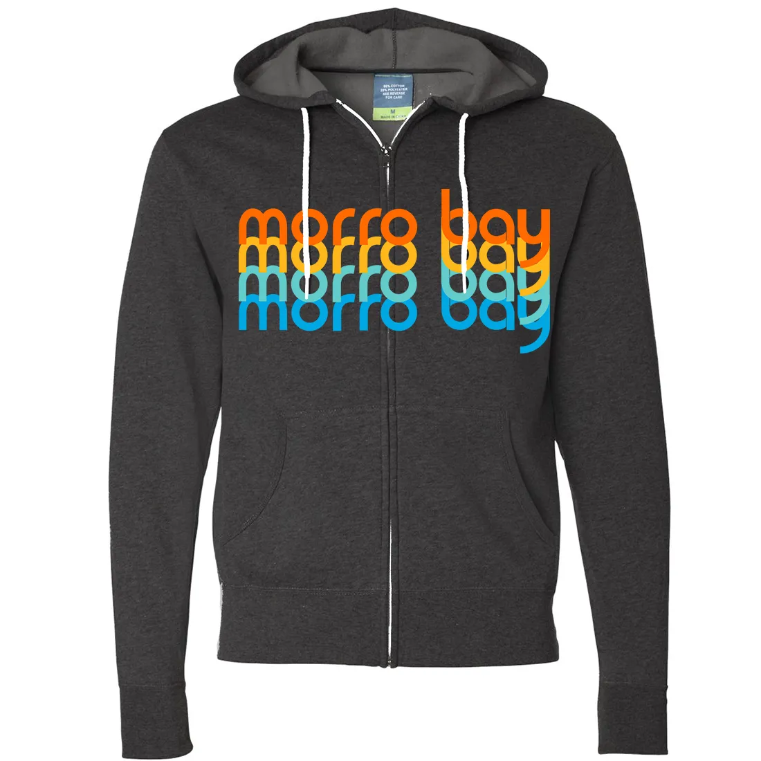 Morro Bay Stacked Zip-Up Hoodie