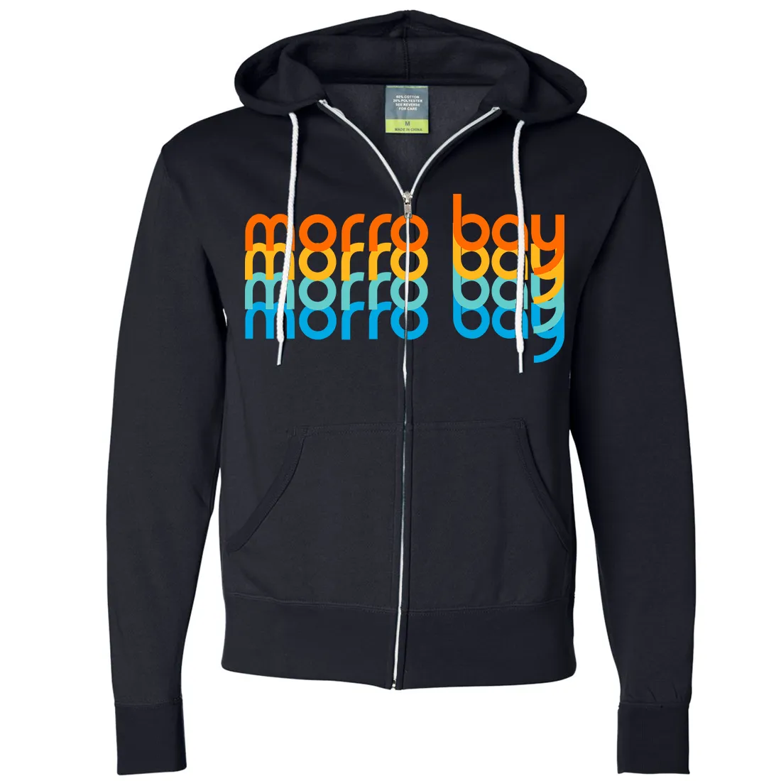 Morro Bay Stacked Zip-Up Hoodie