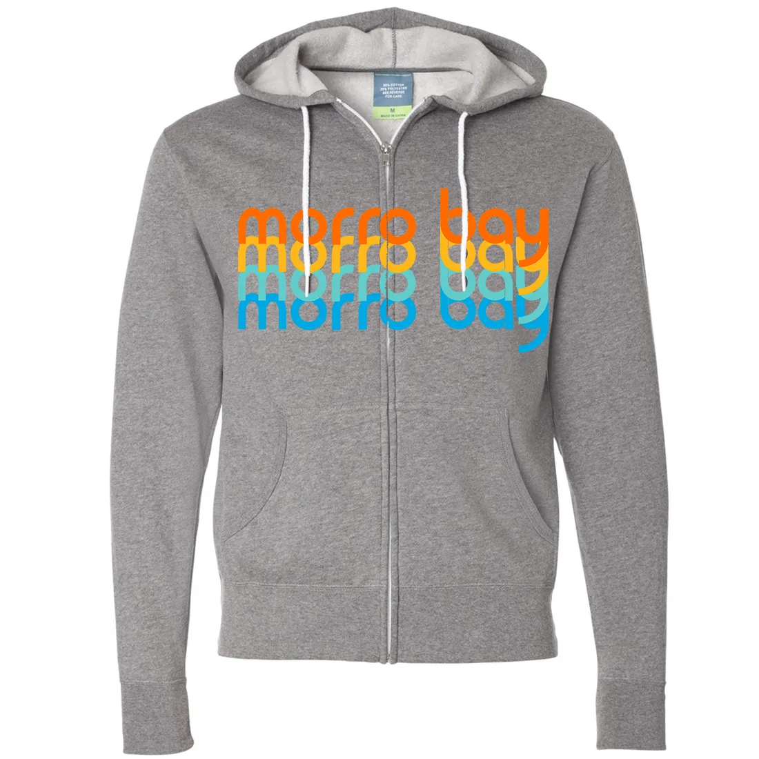 Morro Bay Stacked Zip-Up Hoodie