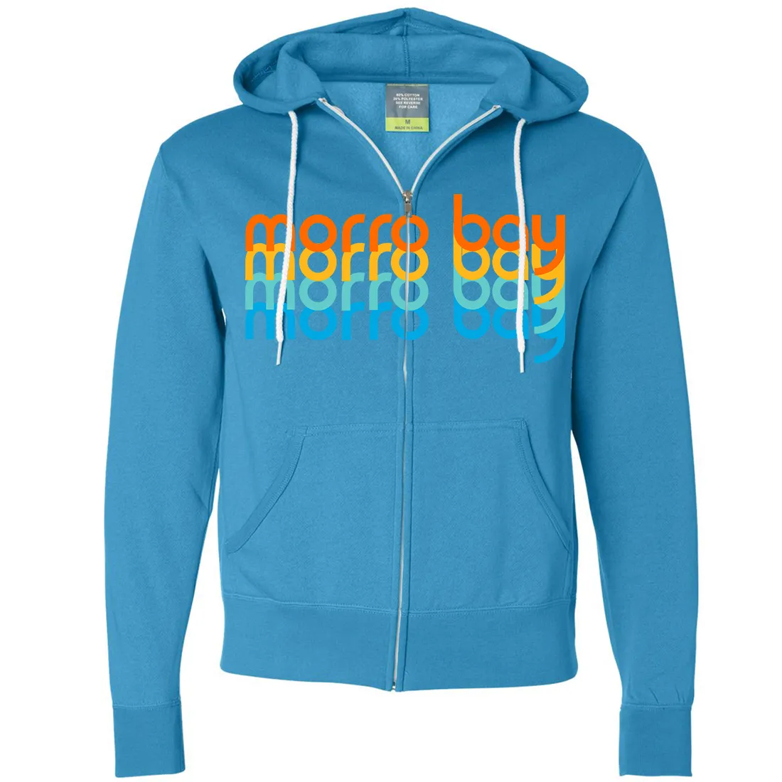 Morro Bay Stacked Zip-Up Hoodie