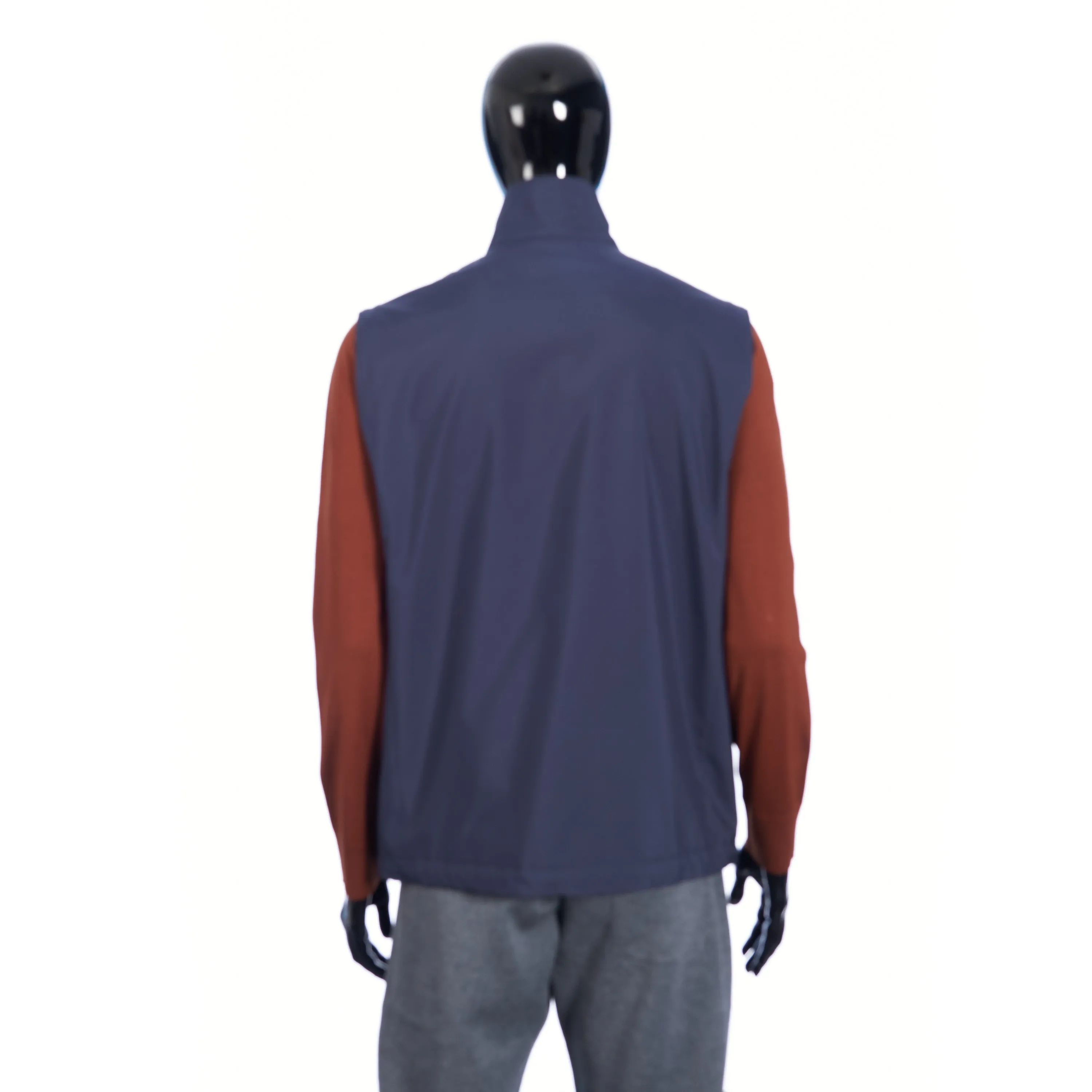 Navy Blue Windmate Traveller Vest - Cashmere Lining