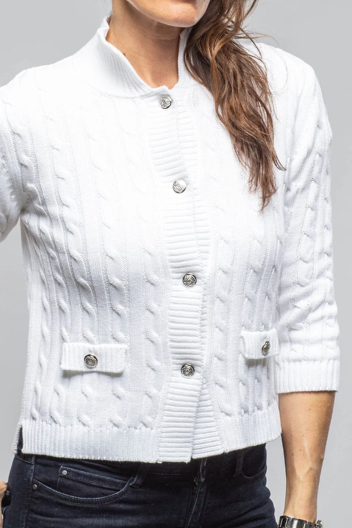Naxos Short Sweater In White