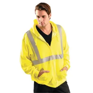 OCCUNOMIX Premium Four-Way Original Bomber Jackets, Small, Polyester, Hi-Vis Yellow, LUX-TJBJ-BYS