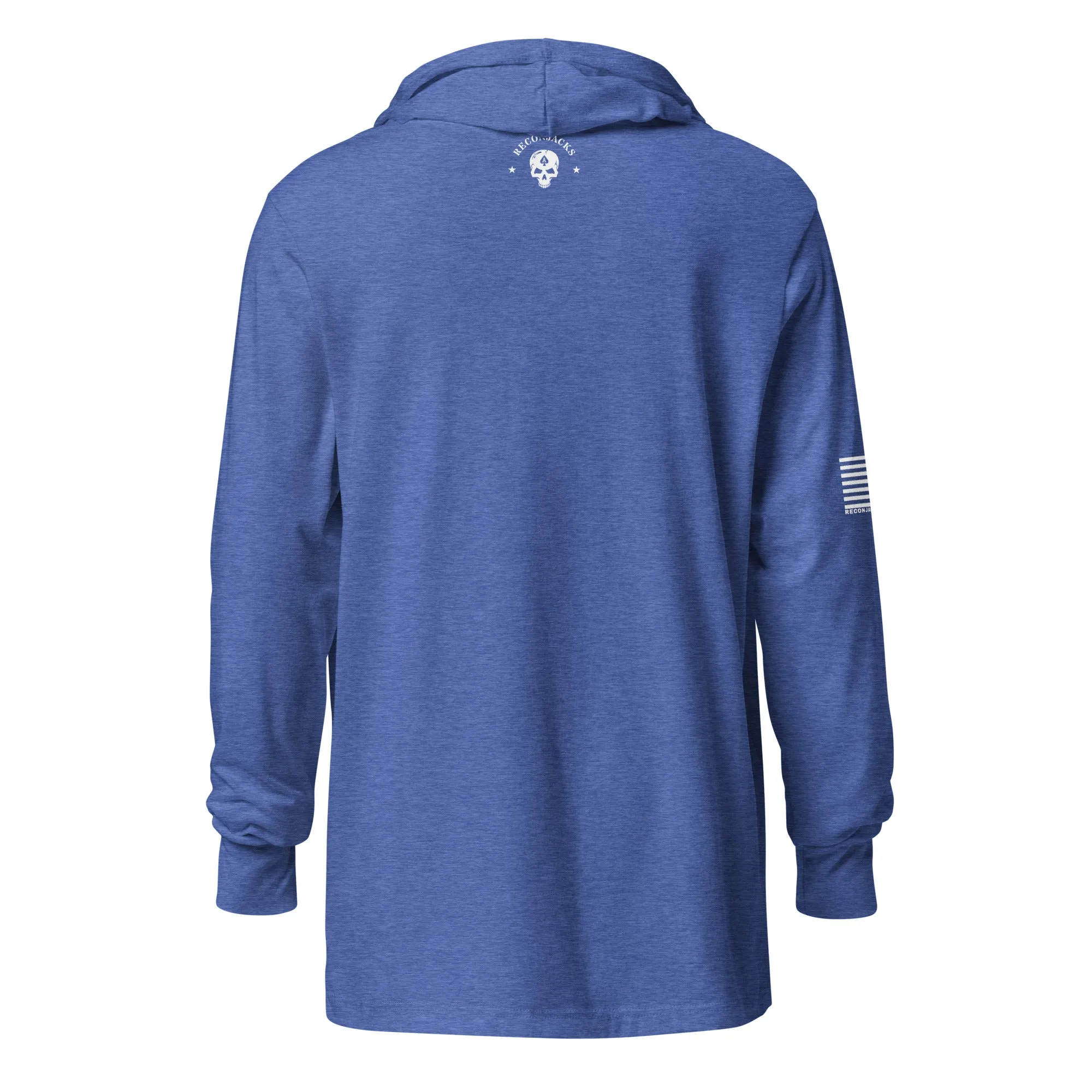 Old Glory White Flag - Hooded long sleeve Tee