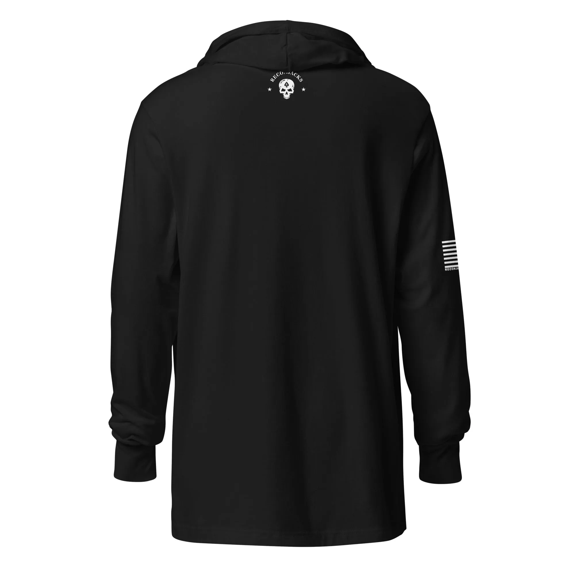 Old Glory White Flag - Hooded long sleeve Tee