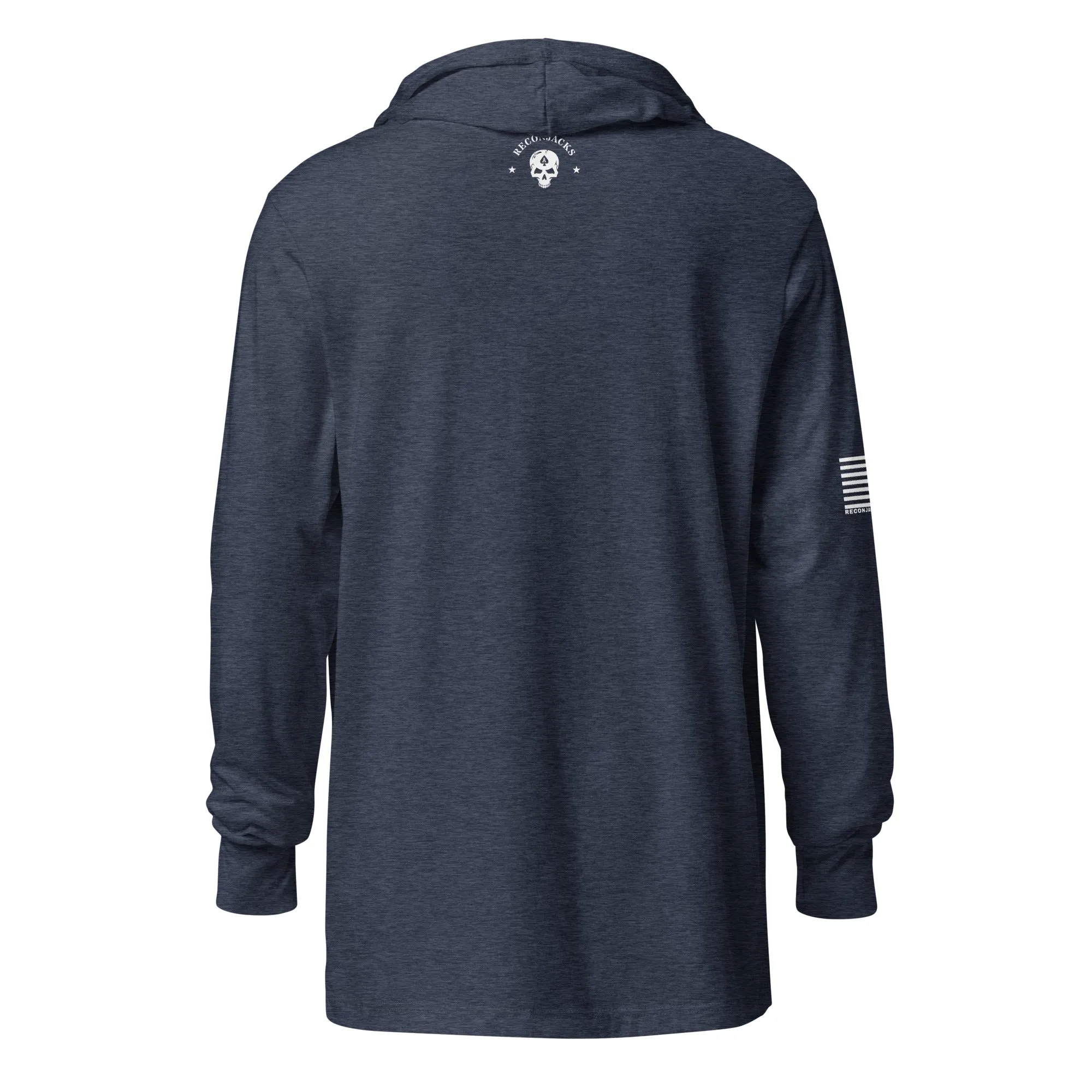 Old Glory White Flag - Hooded long sleeve Tee
