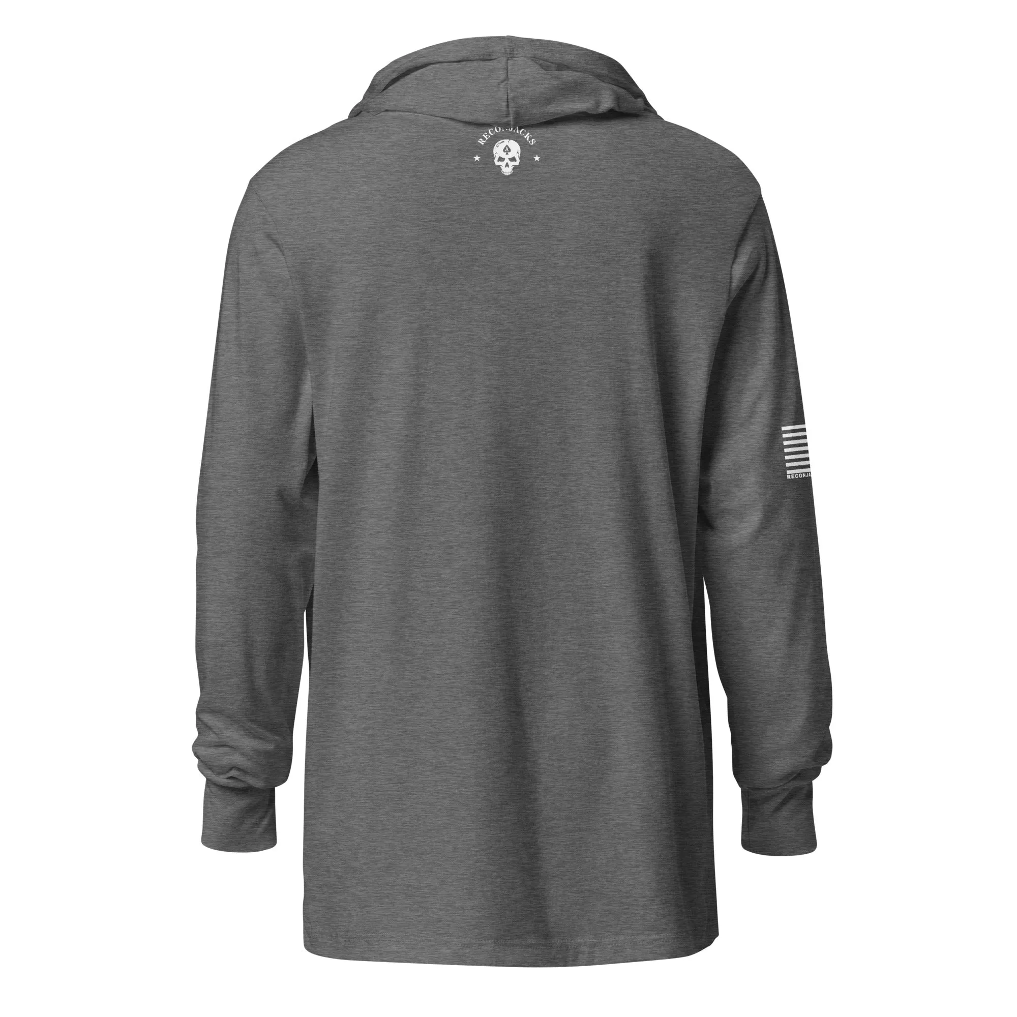 Old Glory White Flag - Hooded long sleeve Tee