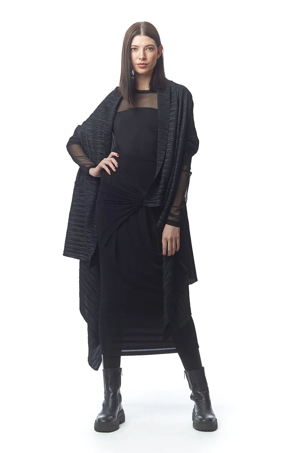 Palermo Pleated Convertible Jacket/Wrap