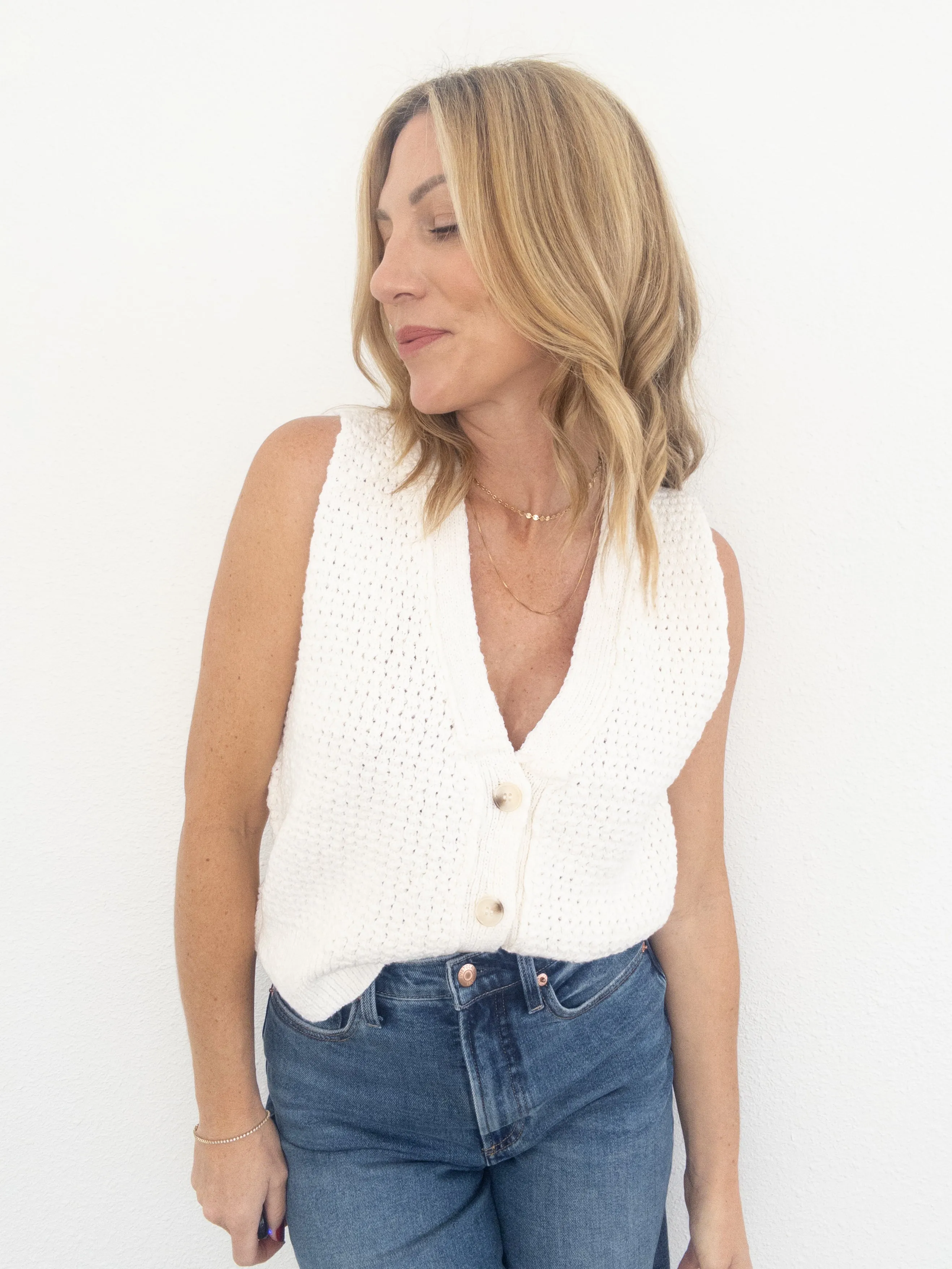 Paper Plane Knit Vest