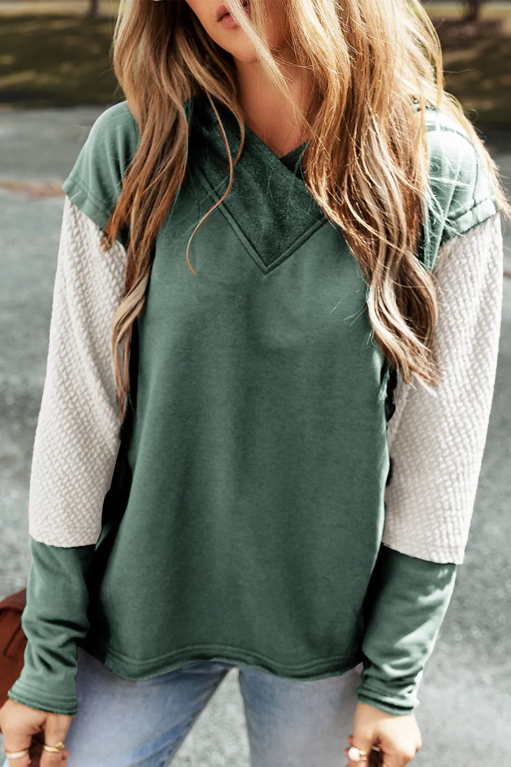 Patchwork Colorblock Hoodie