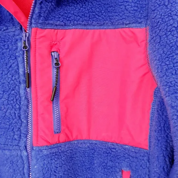 Penfield Men's Royal Blue and Red Mattawa Fleece Jacket $159 NWT