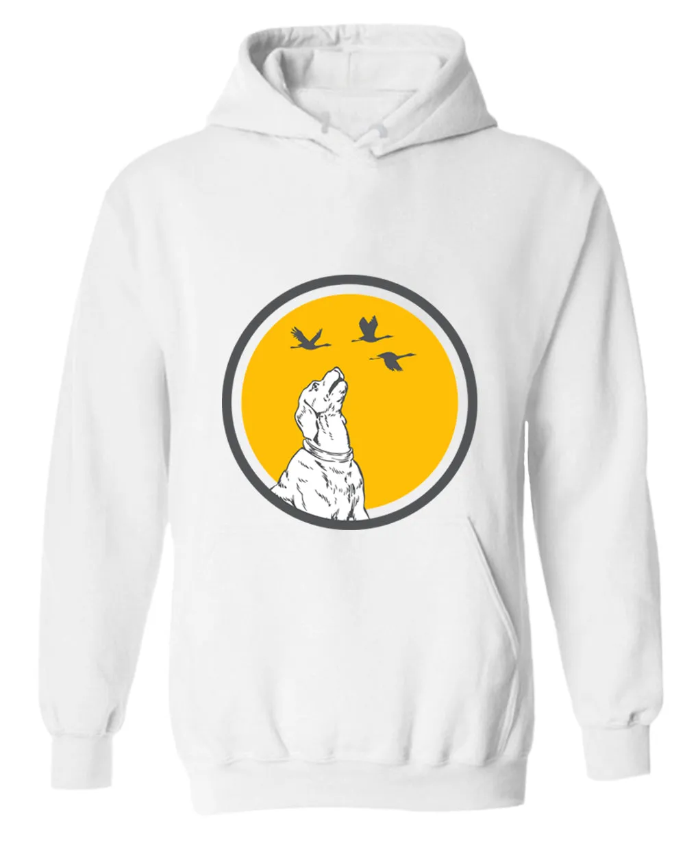 Playful Dog hoodie, dog and flies hoodie
