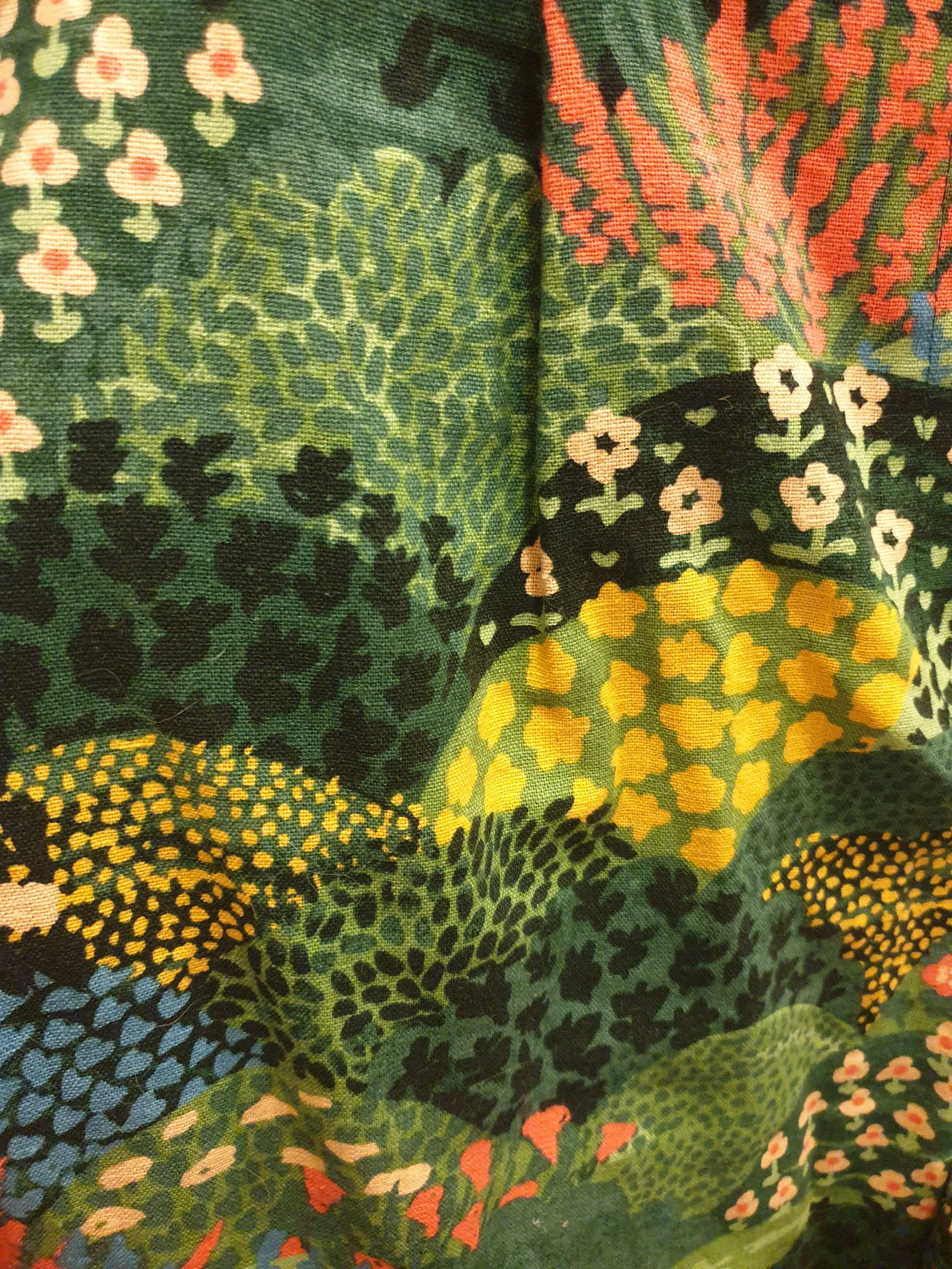 Princess Highway green field and flower print wide leg pants size 16