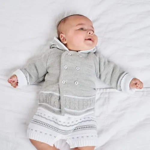 "Taylor" Dandelion Thick Knitted Pram Coat