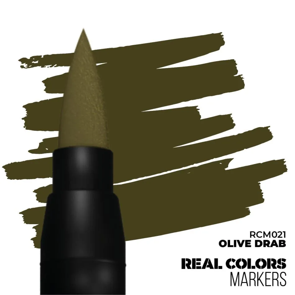 Real Colours Markers - Olive Drab