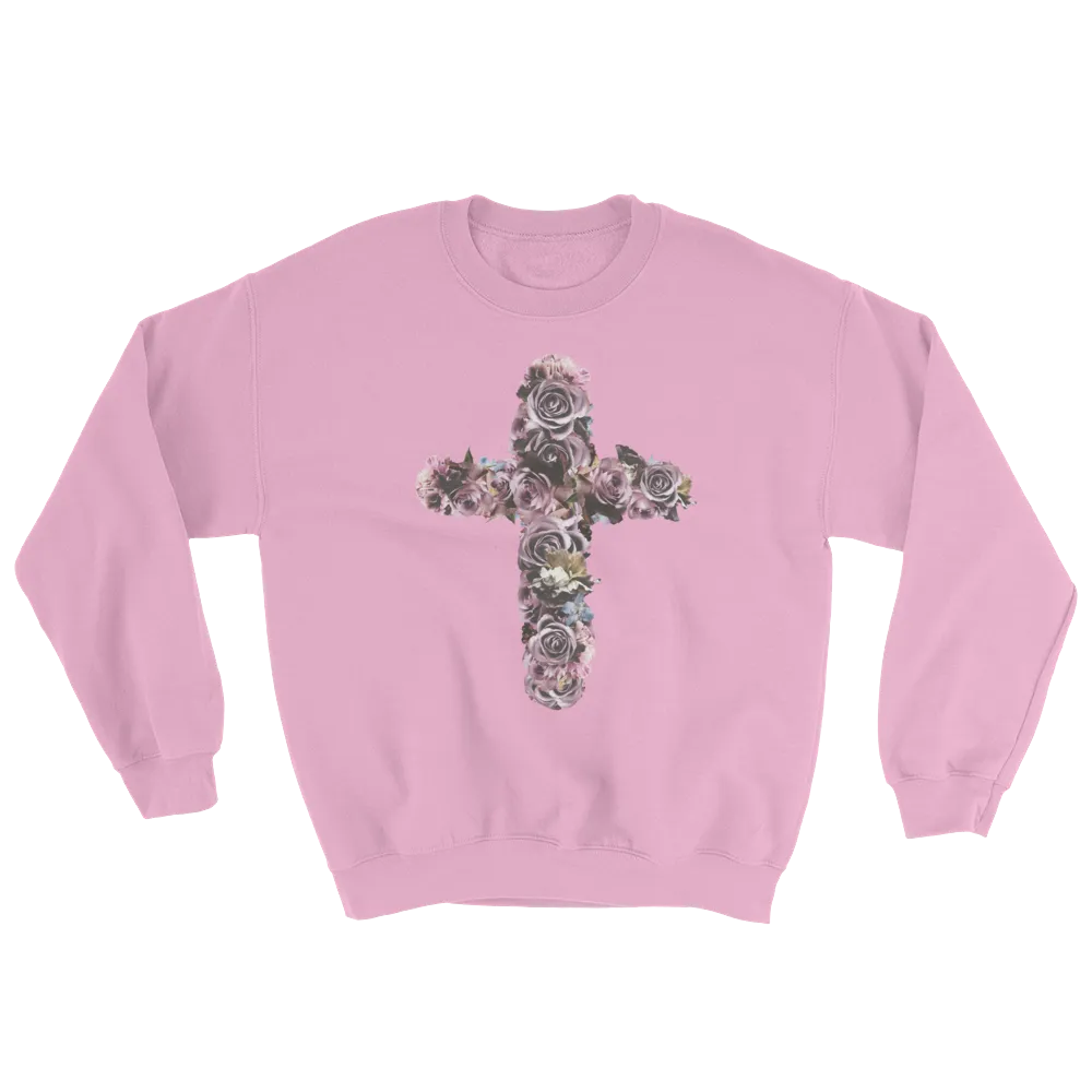 River Row Dark Floral Cross Sweatshirt