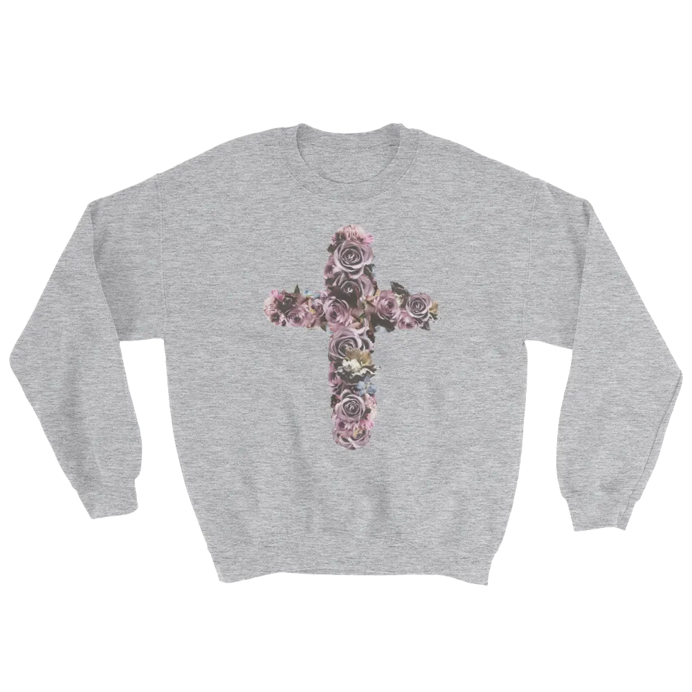 River Row Dark Floral Cross Sweatshirt