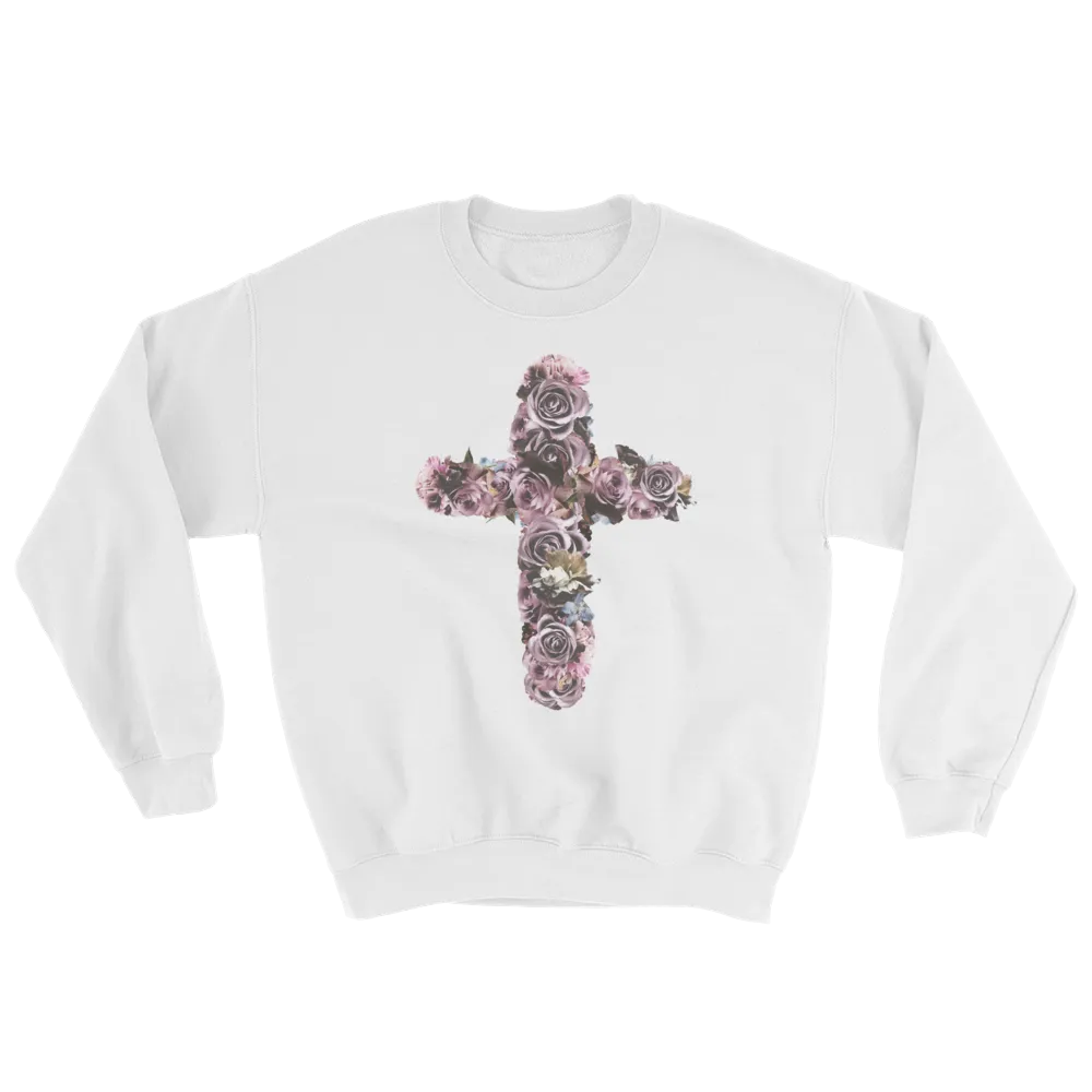 River Row Dark Floral Cross Sweatshirt