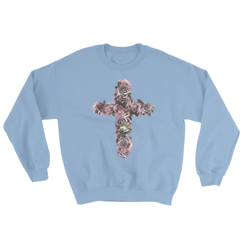 River Row Dark Floral Cross Sweatshirt