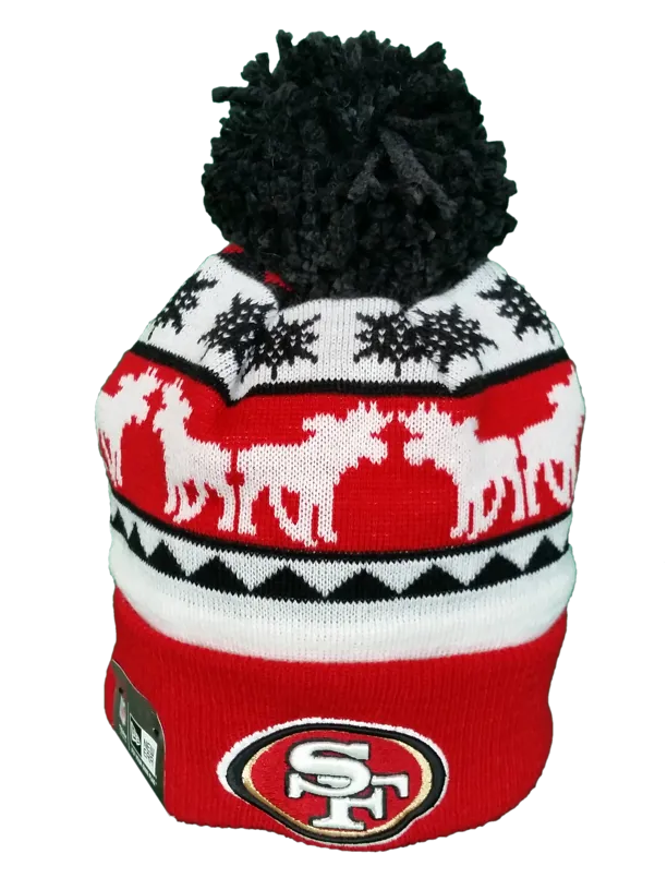 San Francisco 49ers NFL Holiday Pom Toque