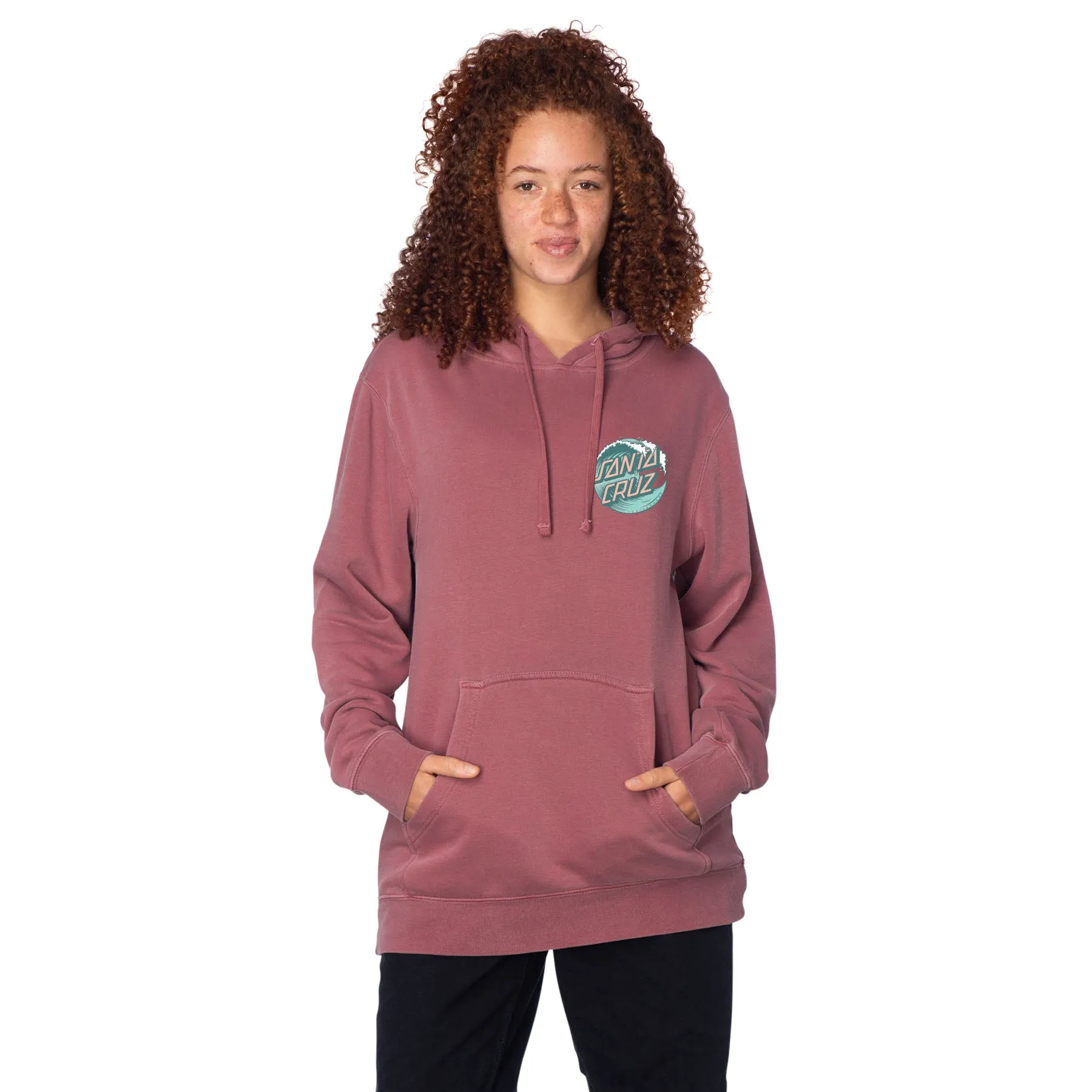 Santa Cruz Wave Dot P/O Womens Hooded Sweatshirt