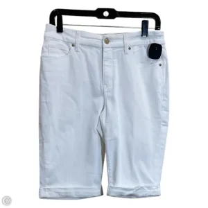 Shorts By Chicos In White Denim, Size: 4