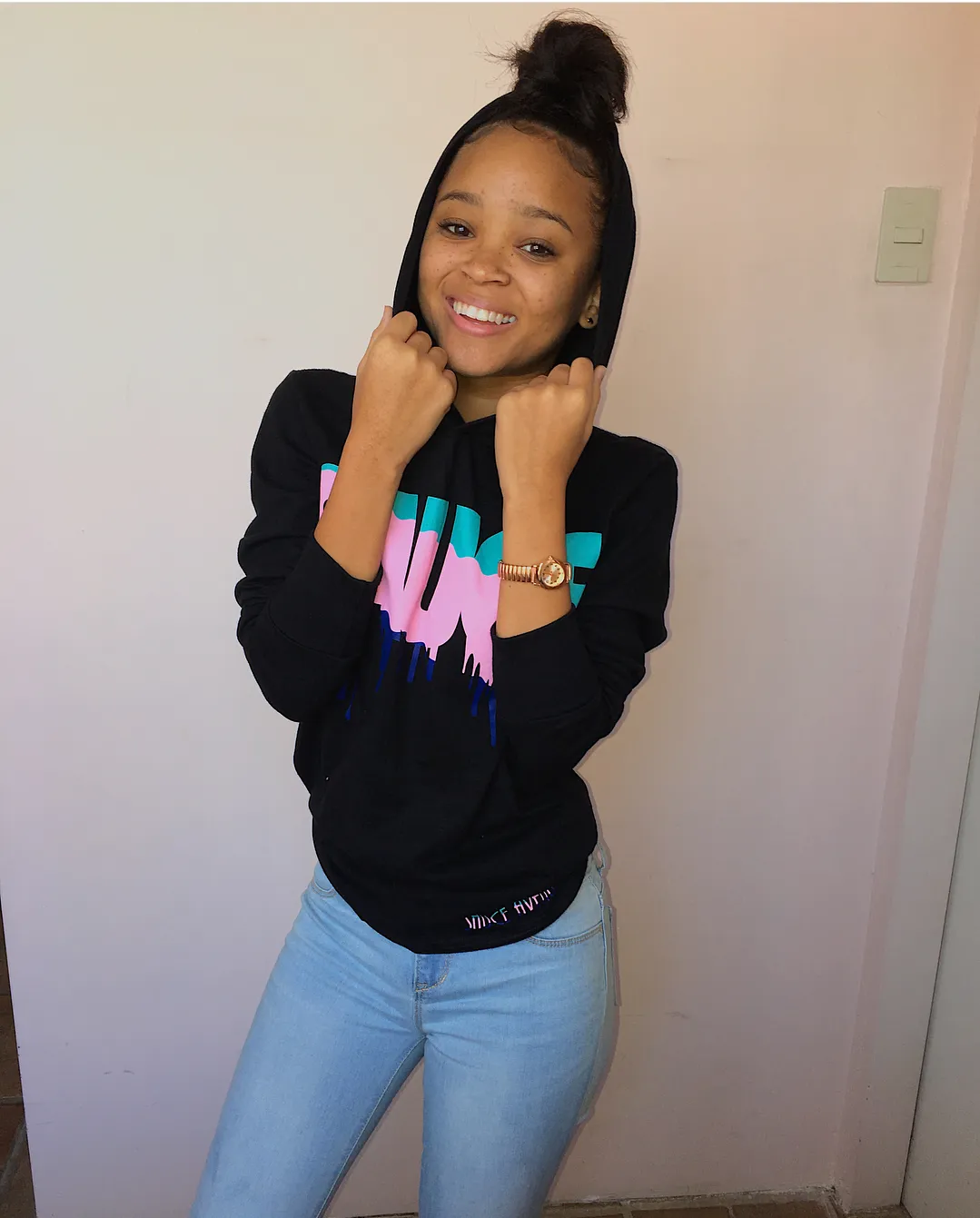 South Beach Sauce | Black Jersey Long Sleeve Hoodie