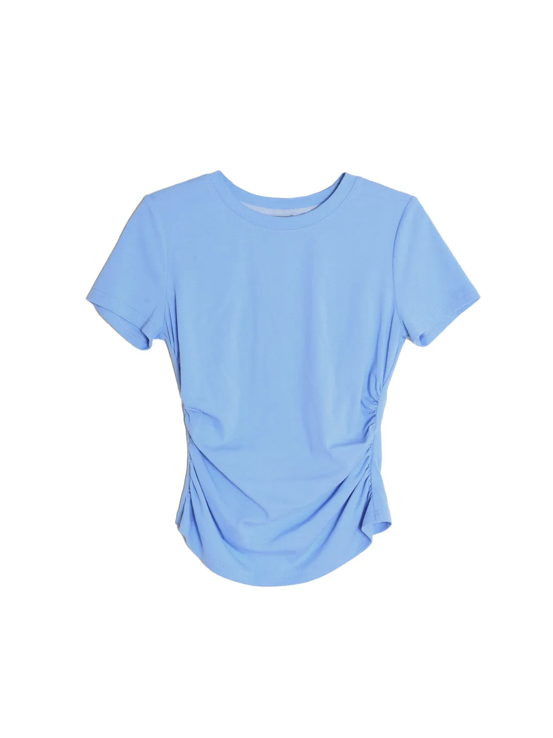 Stella Round Neck Cotton T-shirt - Pink