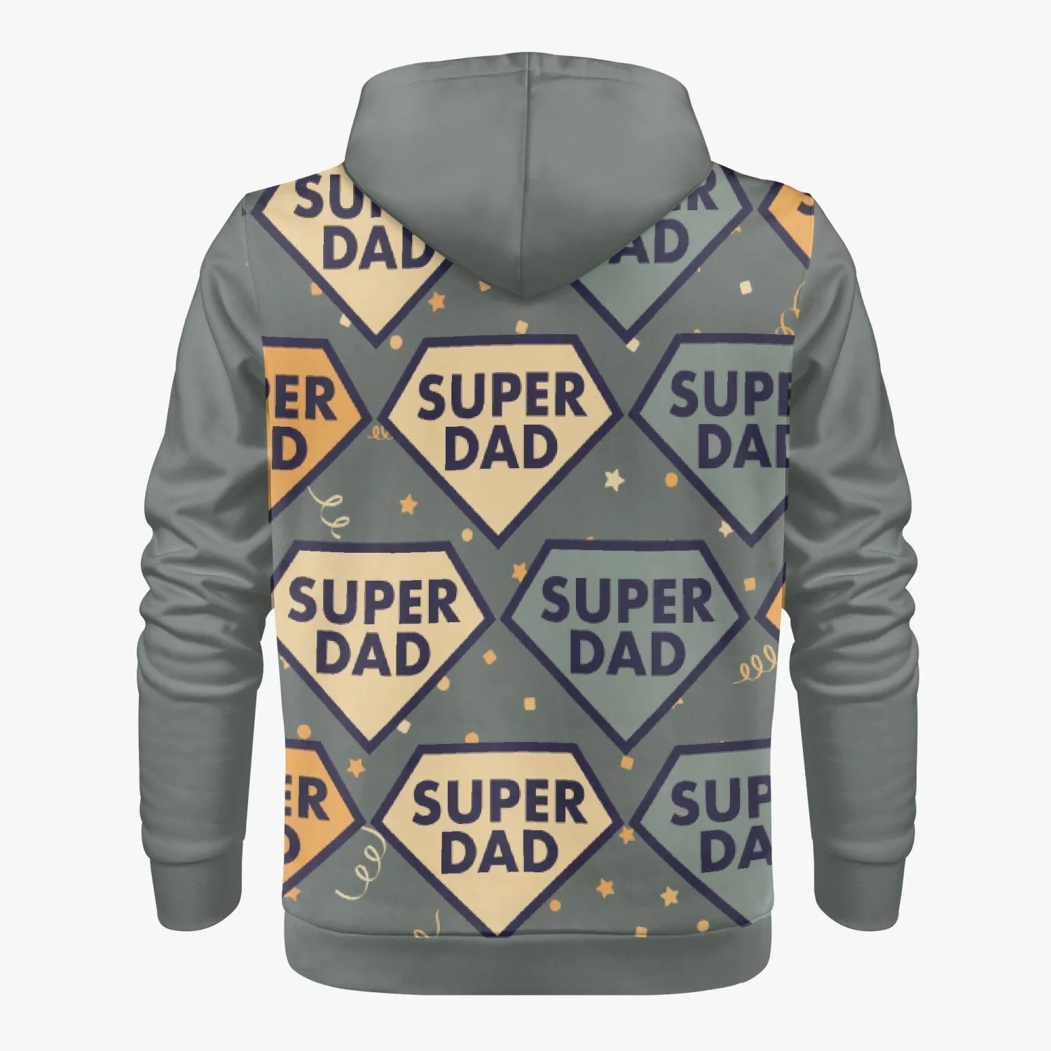 Super Dad Full Zip Up Hoodie