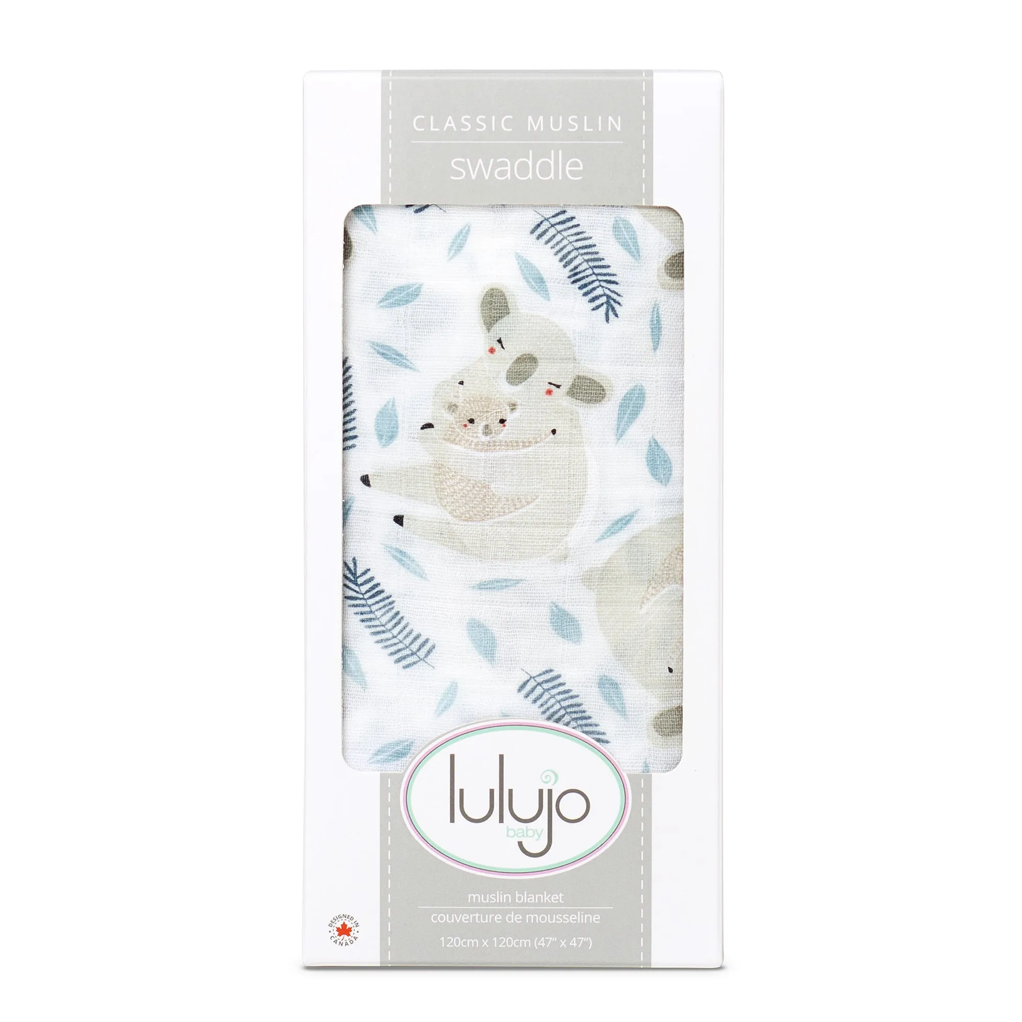 Swaddle Blanket Muslin Cotton - Modern Koala