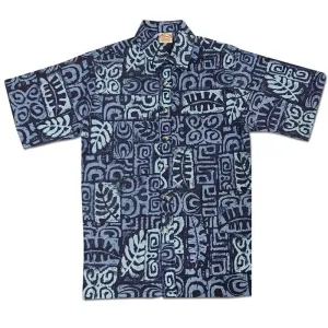 Tapa Blocks Reverse (Blue)
