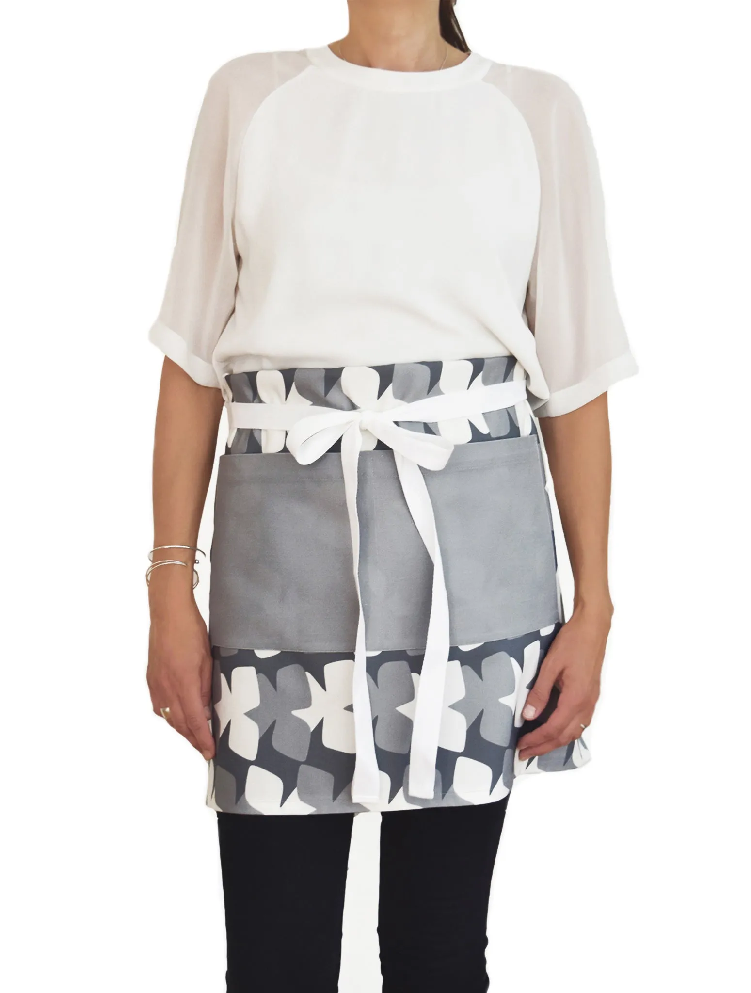 Tilt Linen Cotton Apron – Charcoal