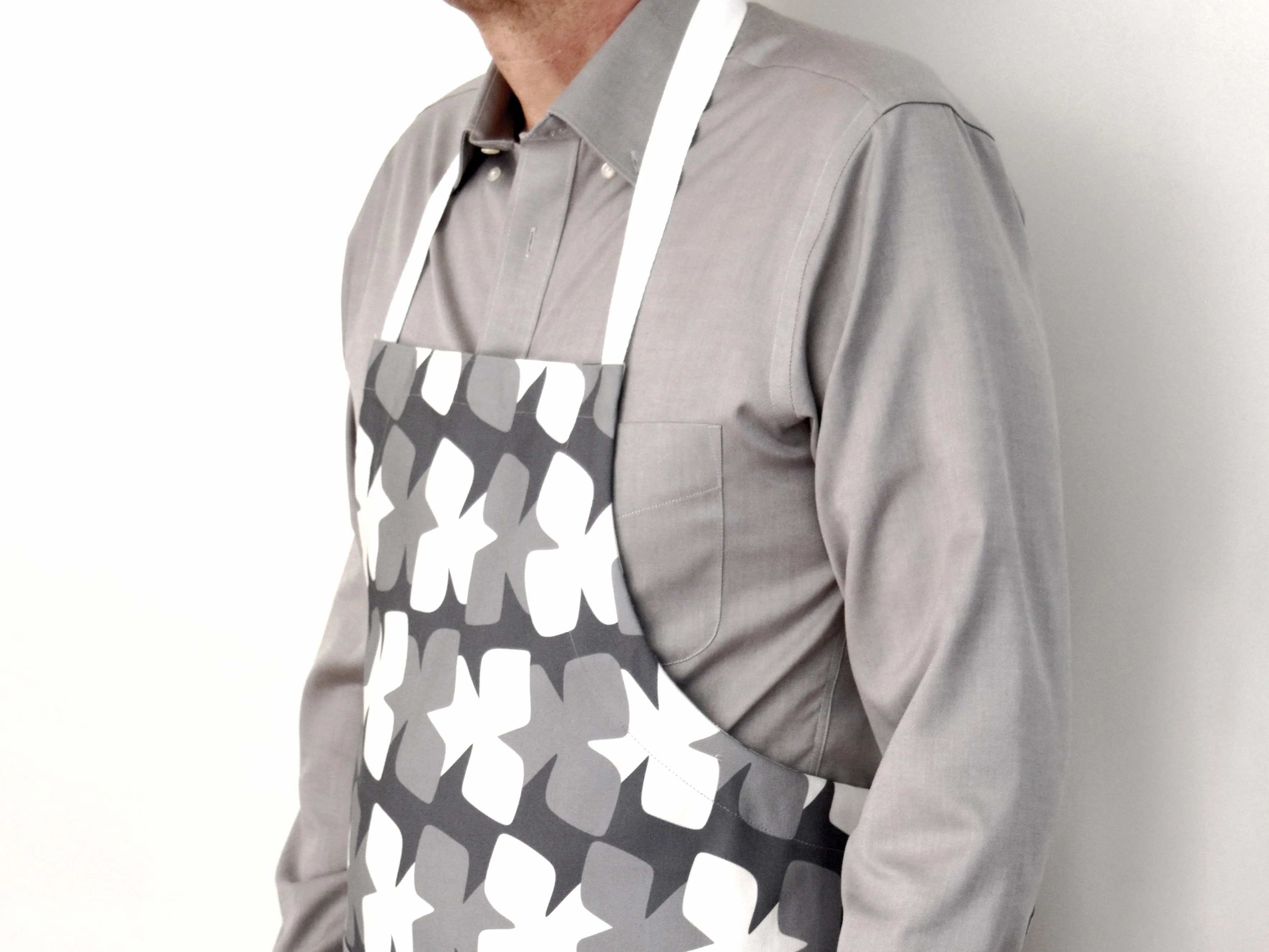 Tilt Linen Cotton Apron – Charcoal