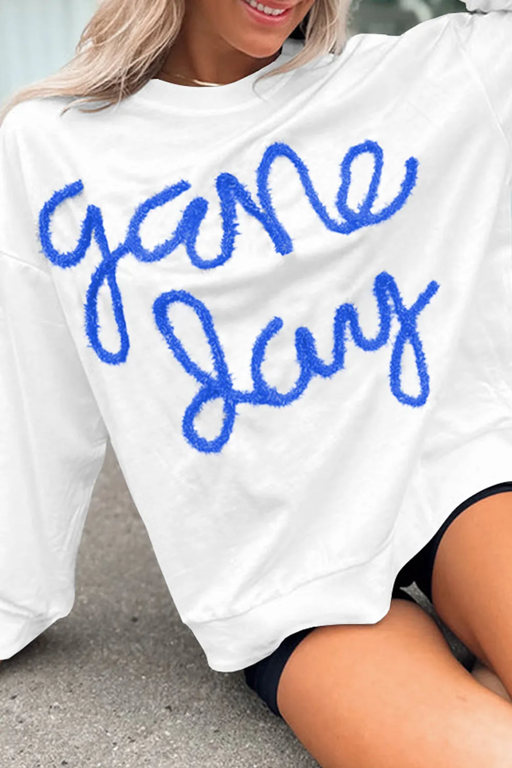 Tinsel Game Day Graphic Sweatshirt
