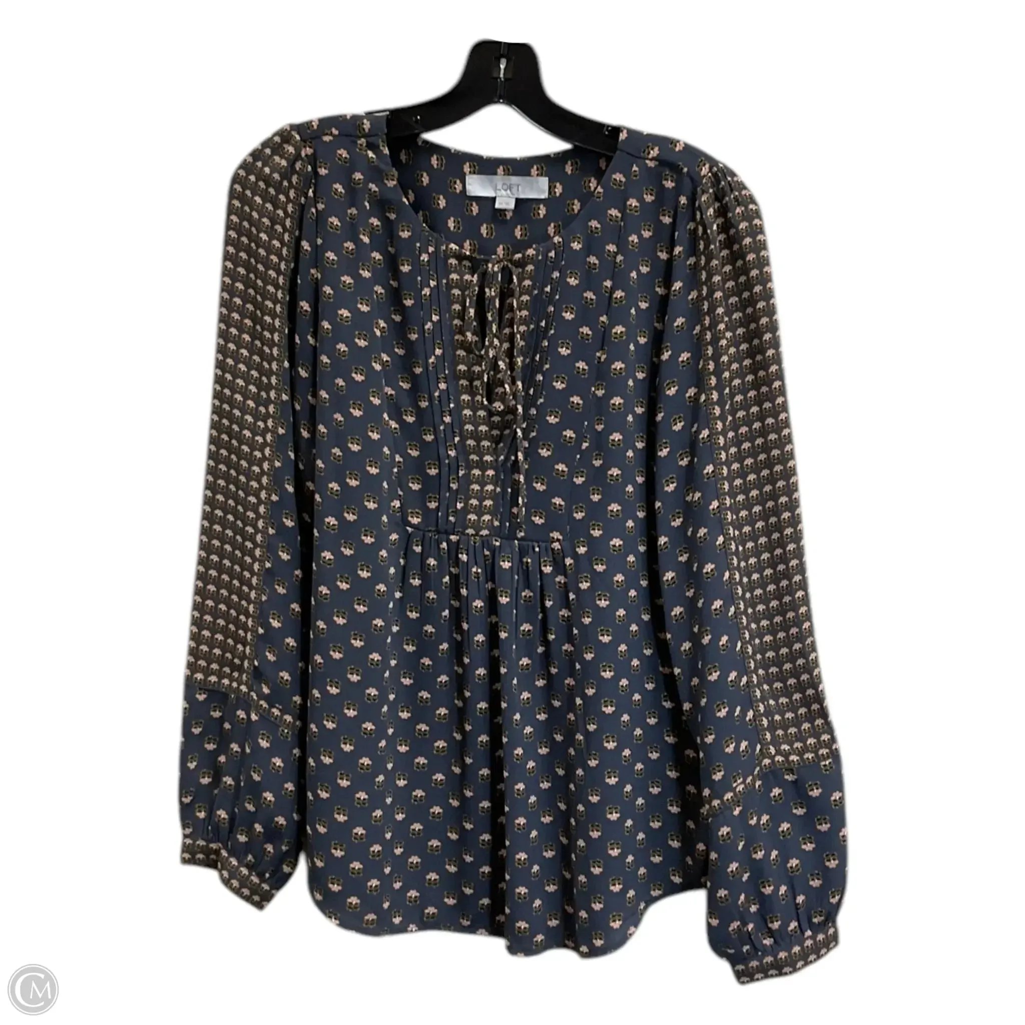 Top Long Sleeve By Loft In Grey, Size: Xs