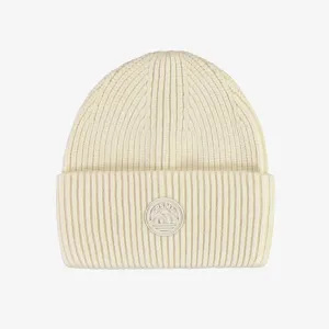 Tuque en tricot crème, enfant || Cream knit toque, child