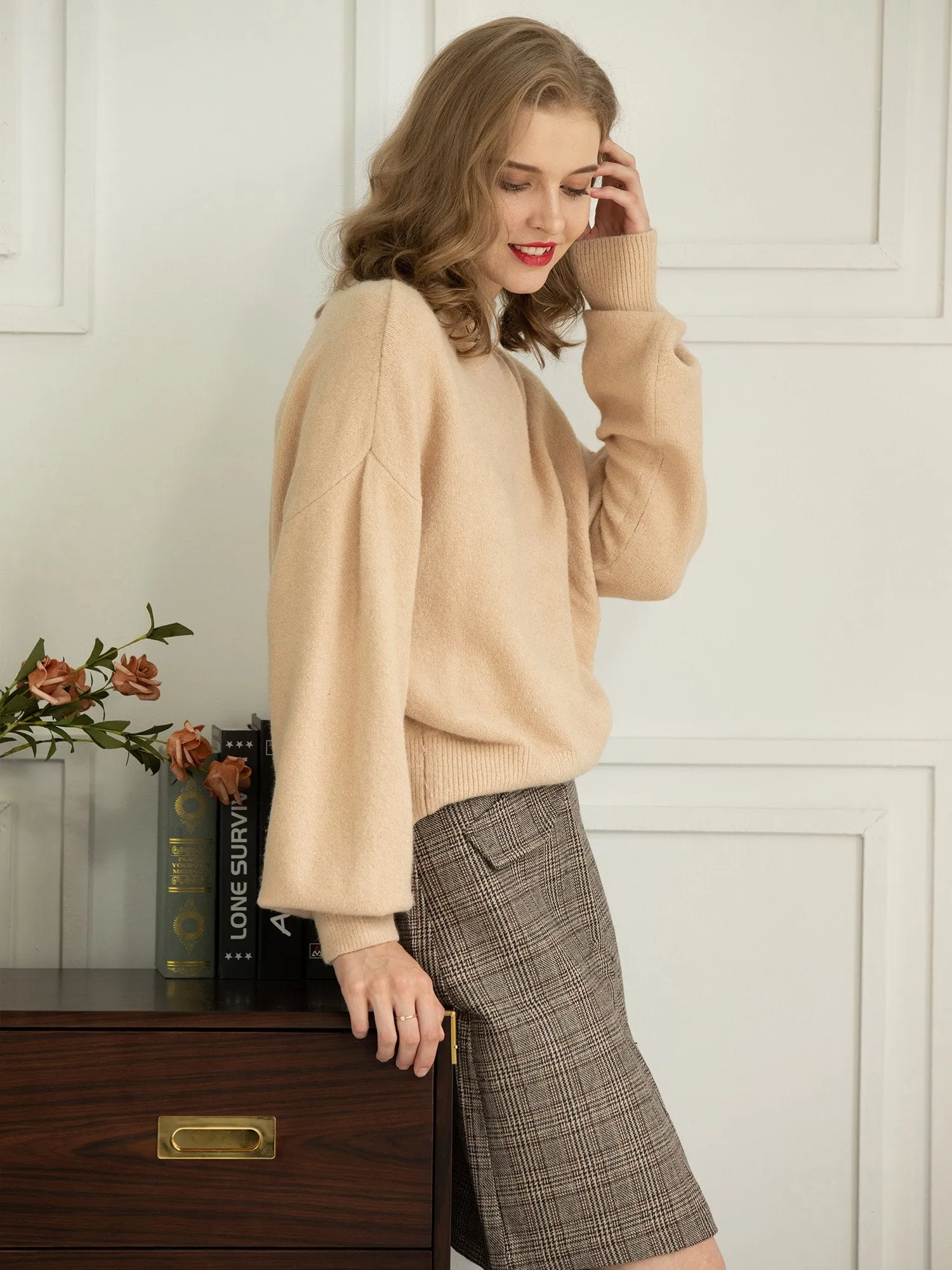 Turtleneck Pullover Sweater for women