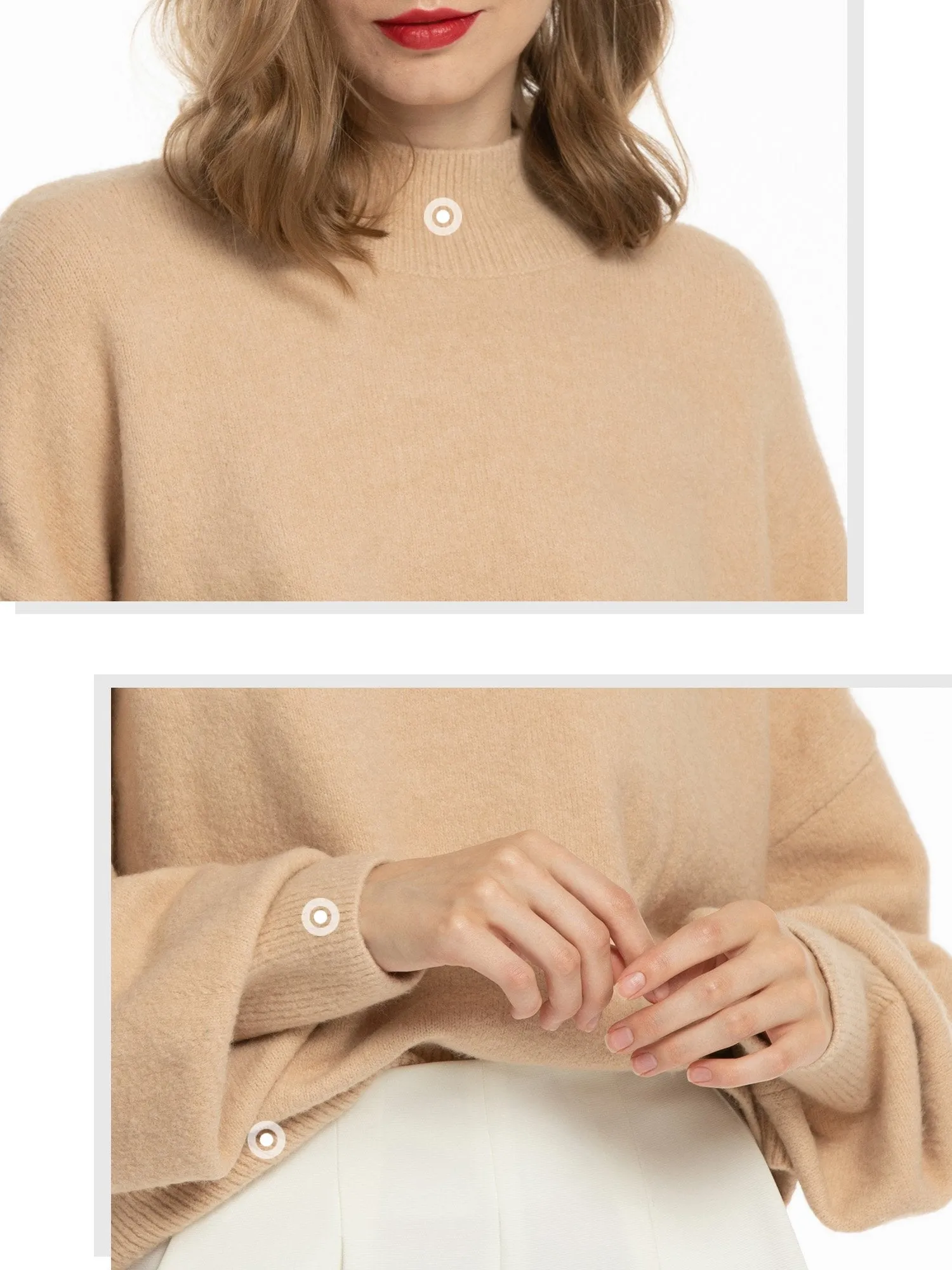 Turtleneck Pullover Sweater for women