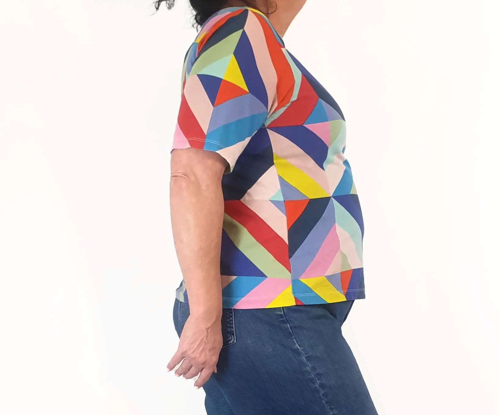 Uniqlo x Marimekko colourful striped tee shirt size XL
