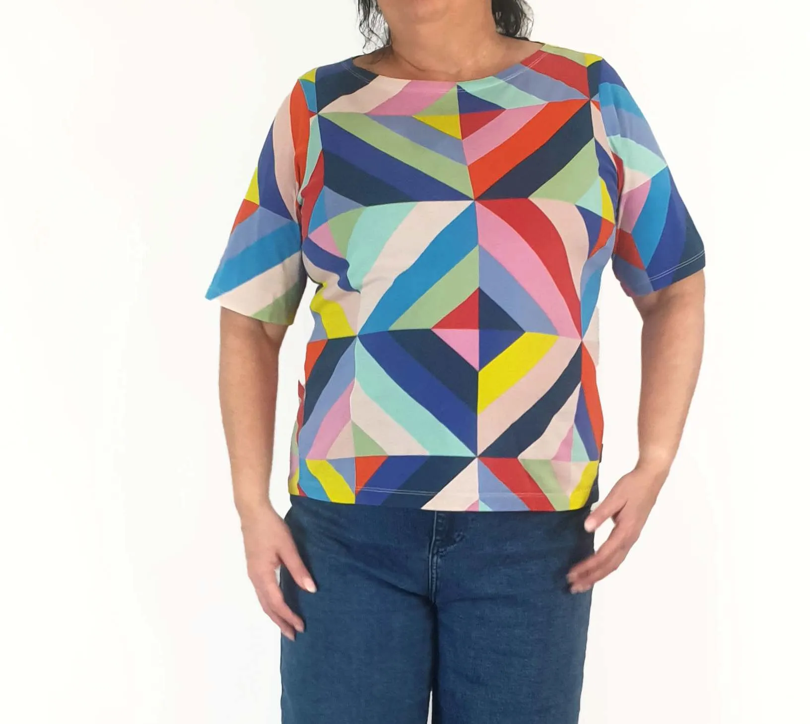 Uniqlo x Marimekko colourful striped tee shirt size XL