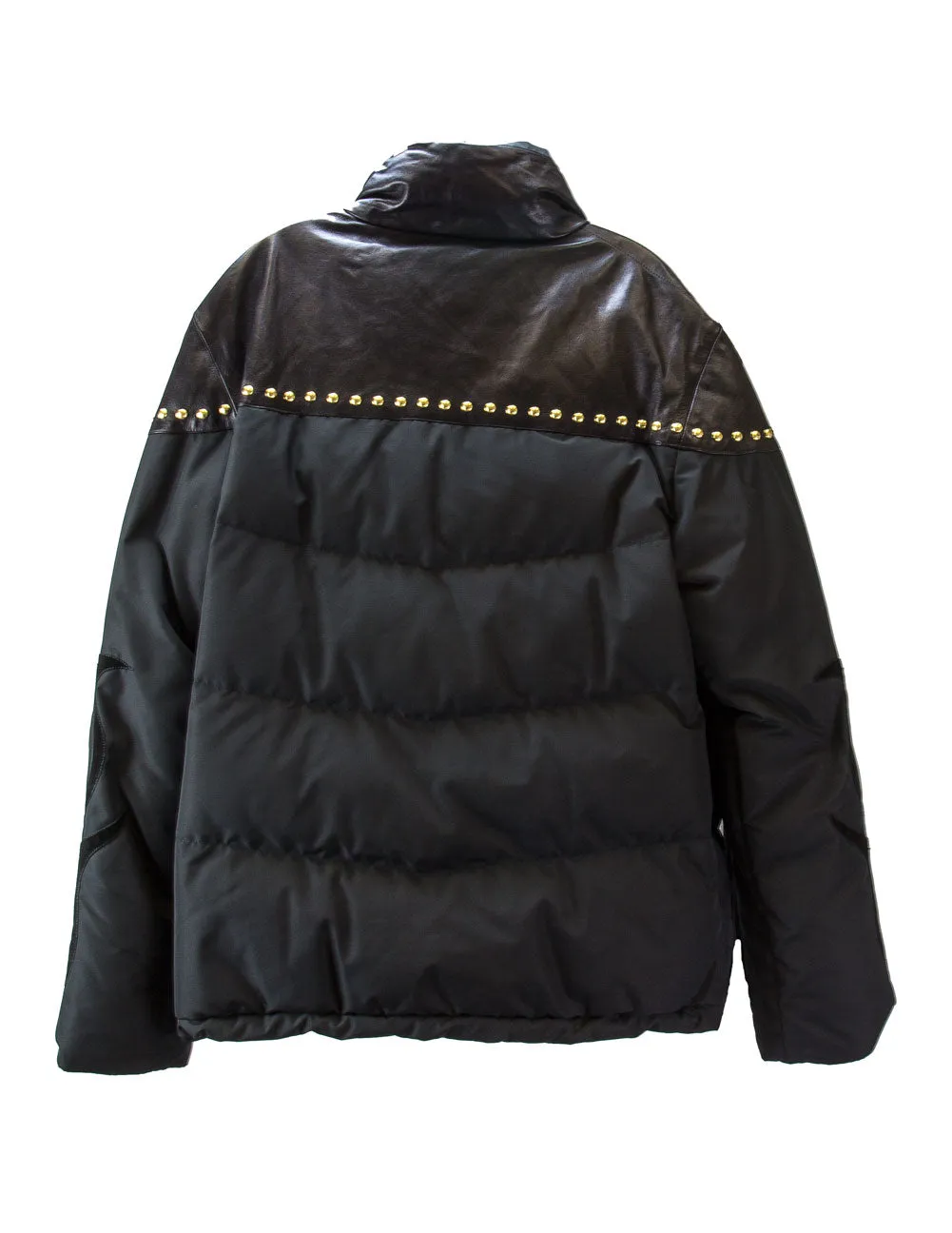 Versace Collection Men's Piumino Flames Down Jacket IT 50 Black