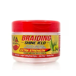 Via Natural Braiding Shine Jelo gel Extra Strength 8oz