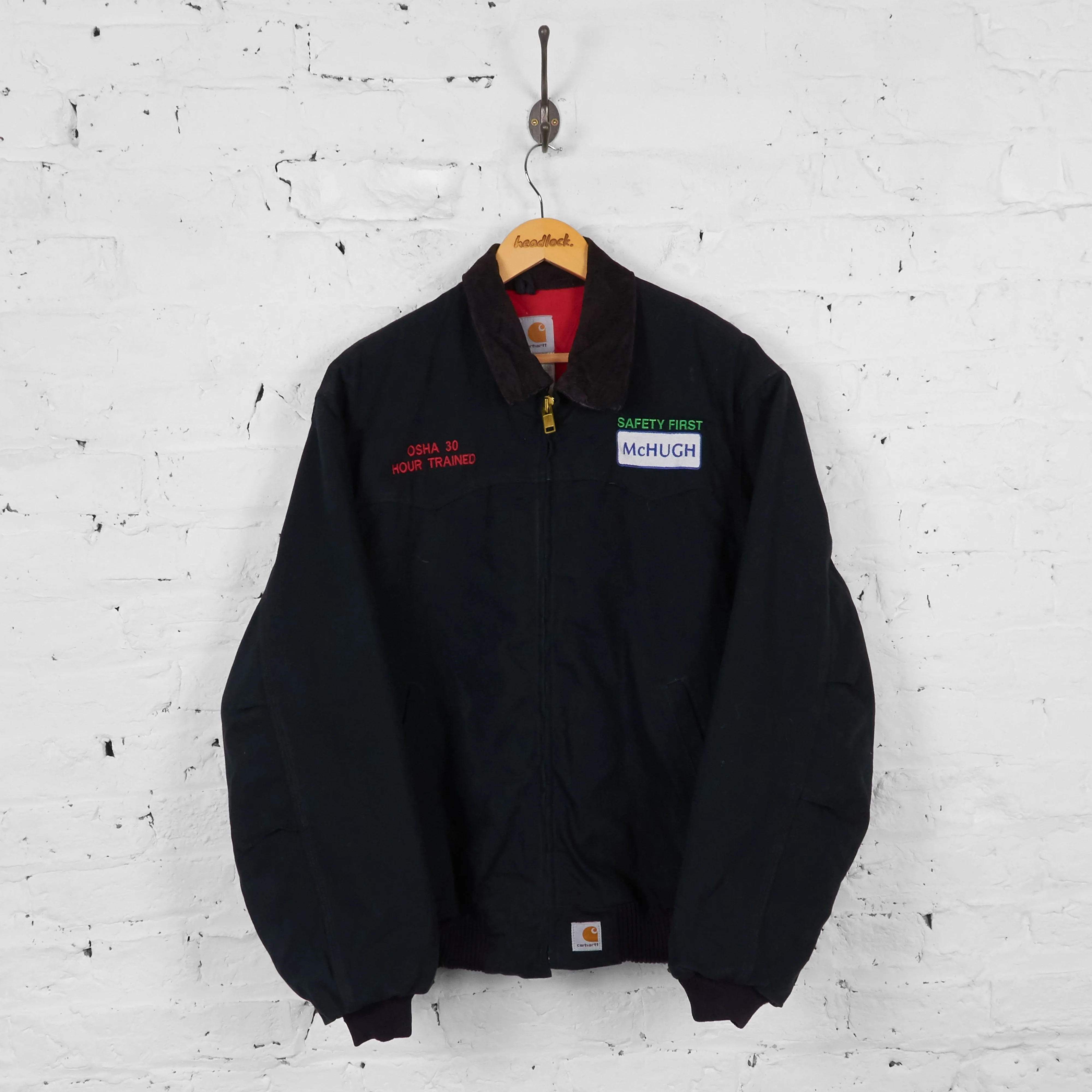 Vintage Carhartt Collared Workwear Jacket - Black - L