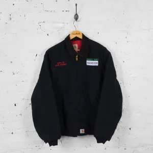 Vintage Carhartt Collared Workwear Jacket - Black - L